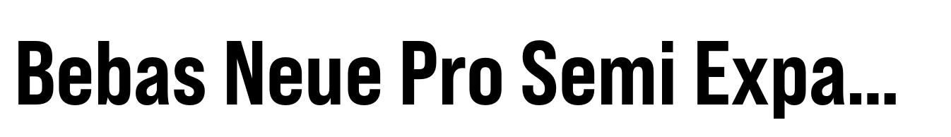 Bebas Neue Pro Semi Expanded Extra Bold